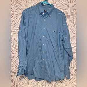 Vineyard Vines Men’s Classic Fit Tucker Shirt Performance Small Blue